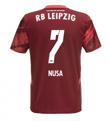 RB Leipzig Antonio Nusa #7 Segunda Equipación 2024-25 Manga Corta